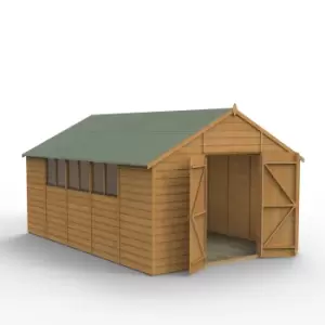 Forest Garden 10X15 Ft Apex Shiplap Wooden Shed With Floor - Assembly Service Included