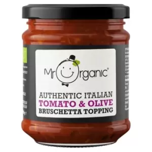 Mr Organic Authentic Italian Tomato & Olive Bruschetta Topping, 200g