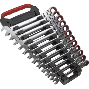 Sealey 12 Piece Flexi Head Ratchet Combination Spanner Set