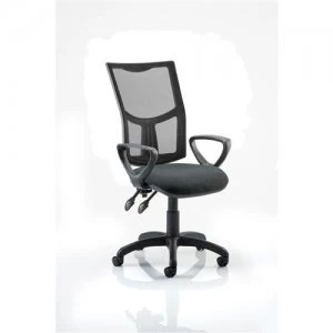 Eclipse Plus II Mesh Chair Charcoal Loop Arms KC0178