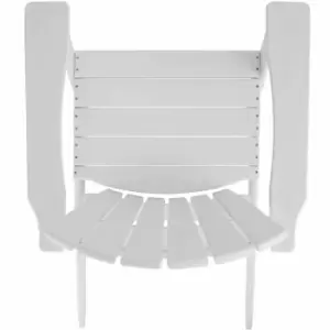 Tectake Garden Chair In Adirondack Design White