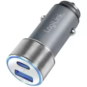 LogiLink LogiLink PA0252 USB charger Car Max. output current 3000 mA 2 x USB-C socket (Power Delivery), USB-A USB Power Delivery (USB-PD)