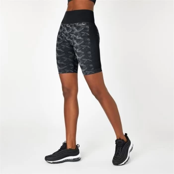 Everlast Seamless Camo Cycling Shorts - Black