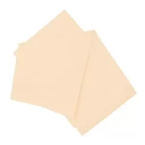 Belledorm Brushed Cotton Extra Deep Fitted Sheet (Double) (Cream)