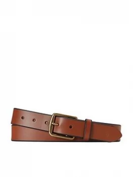 Polo Ralph Lauren Italian Saddle Leather Belt - Brown, Size 32, Men