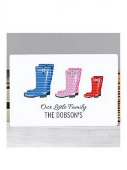 Personalised Family Wellies Print