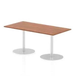 Italia Poseur Table Rectangle 1600800 Top 725 High Walnut