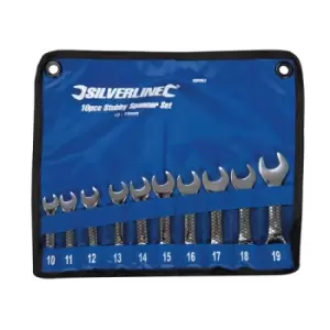 Silverline Stubby Spanner Set 10pce - 10 - 19mm