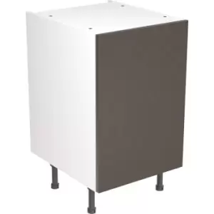 Kitchen Kit Flatpack Slab Kitchen Cabinet Base Unit Ultra Matt 500mm in Graphite MFC
