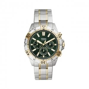 Fossil Green And Two Tone 'Garrett' Chronograph Sports Watch - FS5622