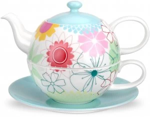 Portmeirion Crazy Daisy Tea for One with Saucer