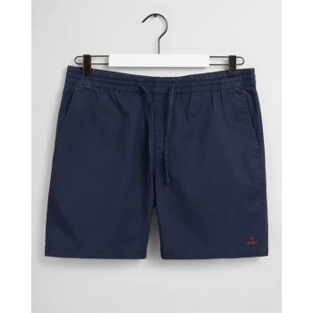 Gant Draw Logo Shorts - Marine 410