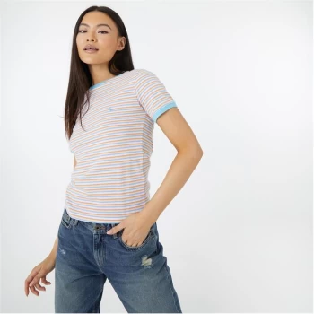 Jack Wills Trinkey Ringer T-Shirt - Multi Stripe