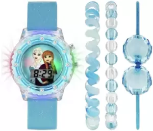 Disney Frozen Kid's Stone Set Watch and Jewellery Set