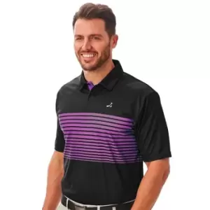 Under Par Golf Polo Mens - Black