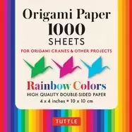 origami paper rainbow colors 1 000 sheets 4 10cm tuttle origami paper high