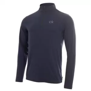 Calvin Klein NEWPORT HALF ZIP - Navy Marl - S