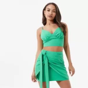 Jack Wills Tie Wrap Top - Green