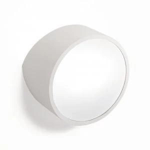 Flush Wall Light Round 2x5W G9 LED (not incl.), Matt White, IP44