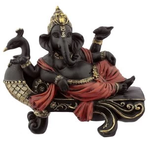 Peacock Bench Decorative Ganesh Figurines