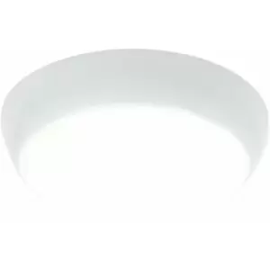 Loops - Emergency IP65 Bulkhead Light - 16W + 2W Cool White LEDs - Microwave Sensor