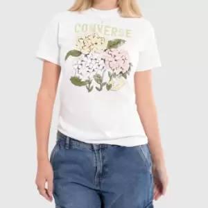 Converse Outdoor Florals T-Shirt In White