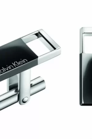 Mens Calvin Klein Stainless Steel Hollow Cufflinks KJ7RBC200100