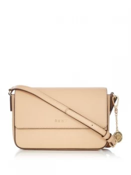 DKNY Sutton medium flap cross body bag Neutral