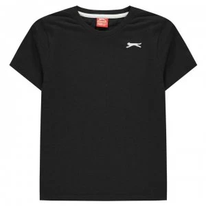 Slazenger Plain T Shirt Junior Boys - Navy