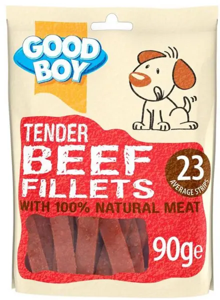 Good Boy Tender Beef Fillets Dog Treats 80g