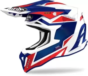 Airoh Strycker Axe Carbon Motocross Helmet, red-blue, Size S, red-blue, Size S