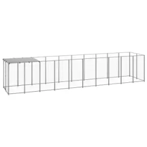 Vidaxl Dog Kennel Silver 6.05 M Steel