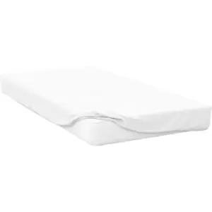 Cotton Sateen 1000 Thread Count Extra Deep Fitted Sheet (Emperor) (White) - White - Belledorm