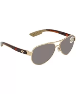 Costa Del Mar Loreto Rose Gold Metal Aviatpr Unisex Sunglasses LR 64 OSCP LR 64 OSCP