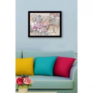 SC0648 Multicolor Decorative Framed MDF Painting