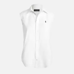 Polo Ralph Lauren Womens Short Sleeve Shirt - White - M