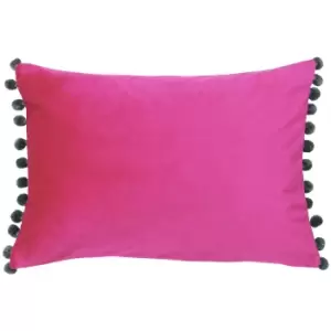 Paoletti Fiesta Rectangle Cushion Cover (35 x 50cm) (Magenta/Grey)