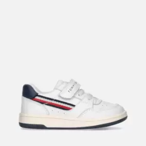 Tommy Hilfiger Kids Stripe Faux Leather Trainers - UK 9 Kids