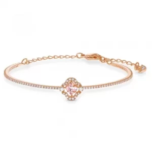 Swarovski Sparkling Dance Rose Gold Tone Pink and White Crystal...