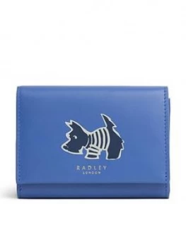 Radley Stripey Dog Medium Flapover Purse - Yale