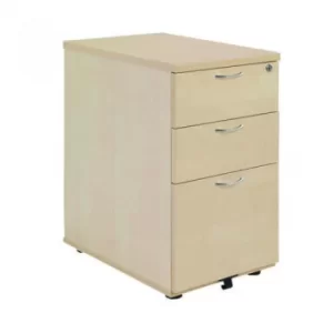 Jemini Maple 600mm 3 Drawer Desk High Pedestal KF72071