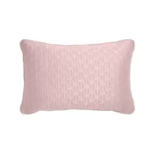 Ted Baker T Quilted Cushion 60cm x 40cm, Soft Pink