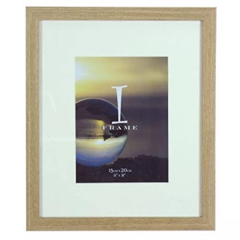 6" x 8" - iFrame Light Oak Wood Finish Frame with Mount