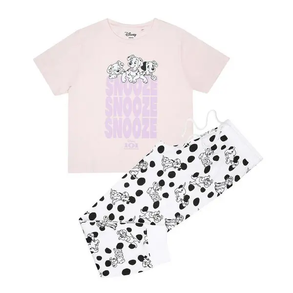 Disney 101 Dalmatians Snooze Womens Pj Set Multi