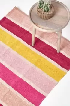 Cotton Chenille Striped Rug