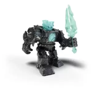 Schleich Eldrador Mini Creatures Shadow Ice Robot Toy Figure, 7 To 12 Years, Grey/Turquoise (42598)