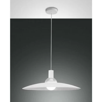 Fabas Luce Lighting - Fabas Luce Camilla Dome Pendant Ceiling Lights White Glass, E27