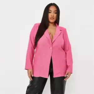 Missguided Plus Size Oversized Blazer - Pink