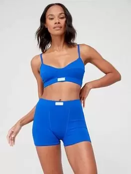 Tommy Jeans Femme Boxer Short - Blue Size L, Women