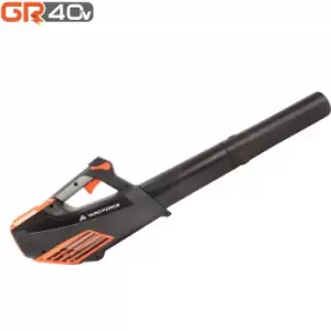 Yard Force - 40V Cordless Leaf Blower 230km/h Air Speed - Part of GR 40 Range -Body Only - LB G18W - black